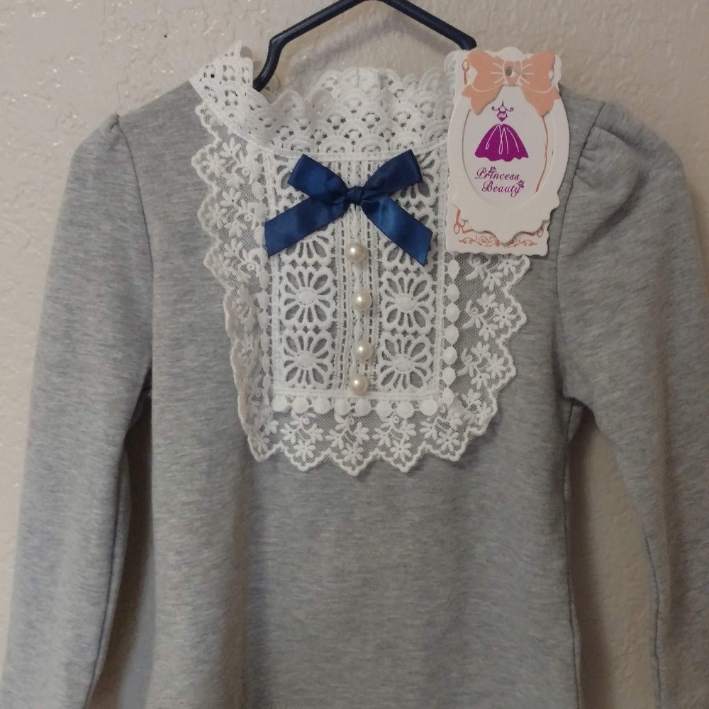 NWT Lace Baby Long-sleeved Shirt 18 months